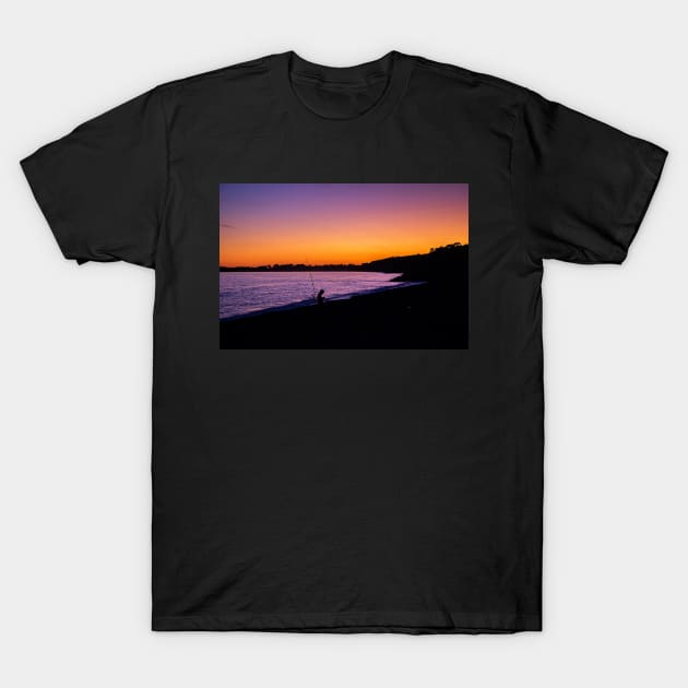 Fisherman's Silhouette Photograph T-Shirt by ShutterStudios